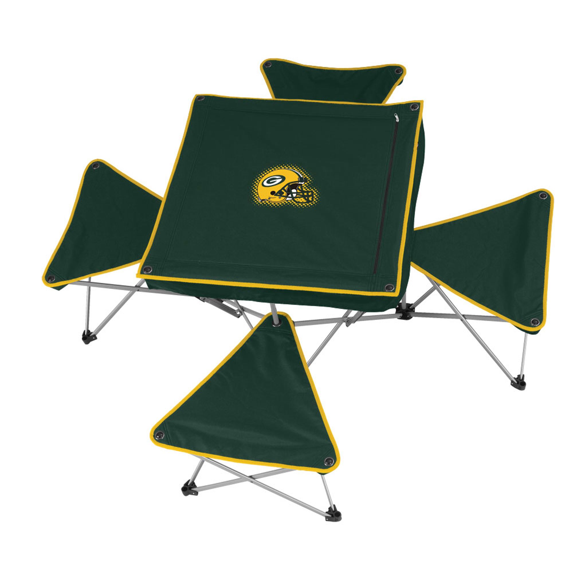 NFL Packers Table with 4 Stools