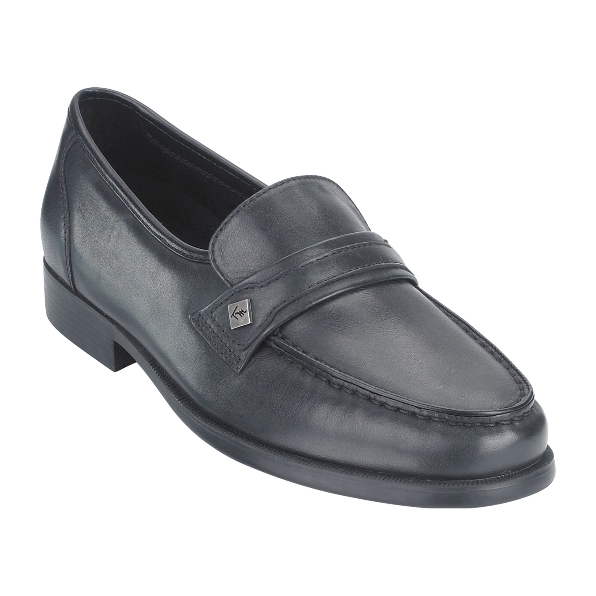 Thom McAn Men s Karl Wide Leather Loafer Black Thom McAn Men s Karl Wide Leather Loafer Black