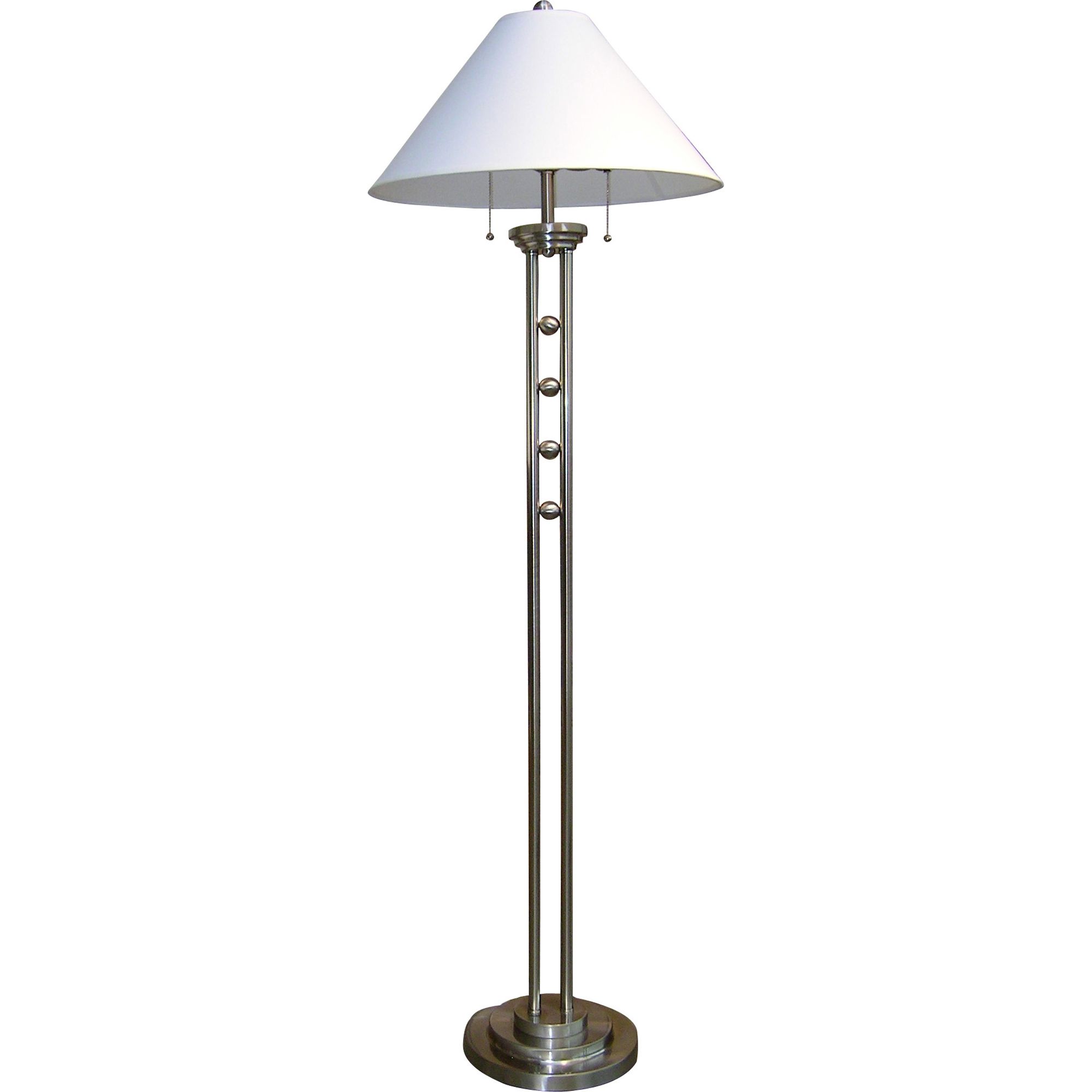 Ore Metal Floor Lamp - Silvertone