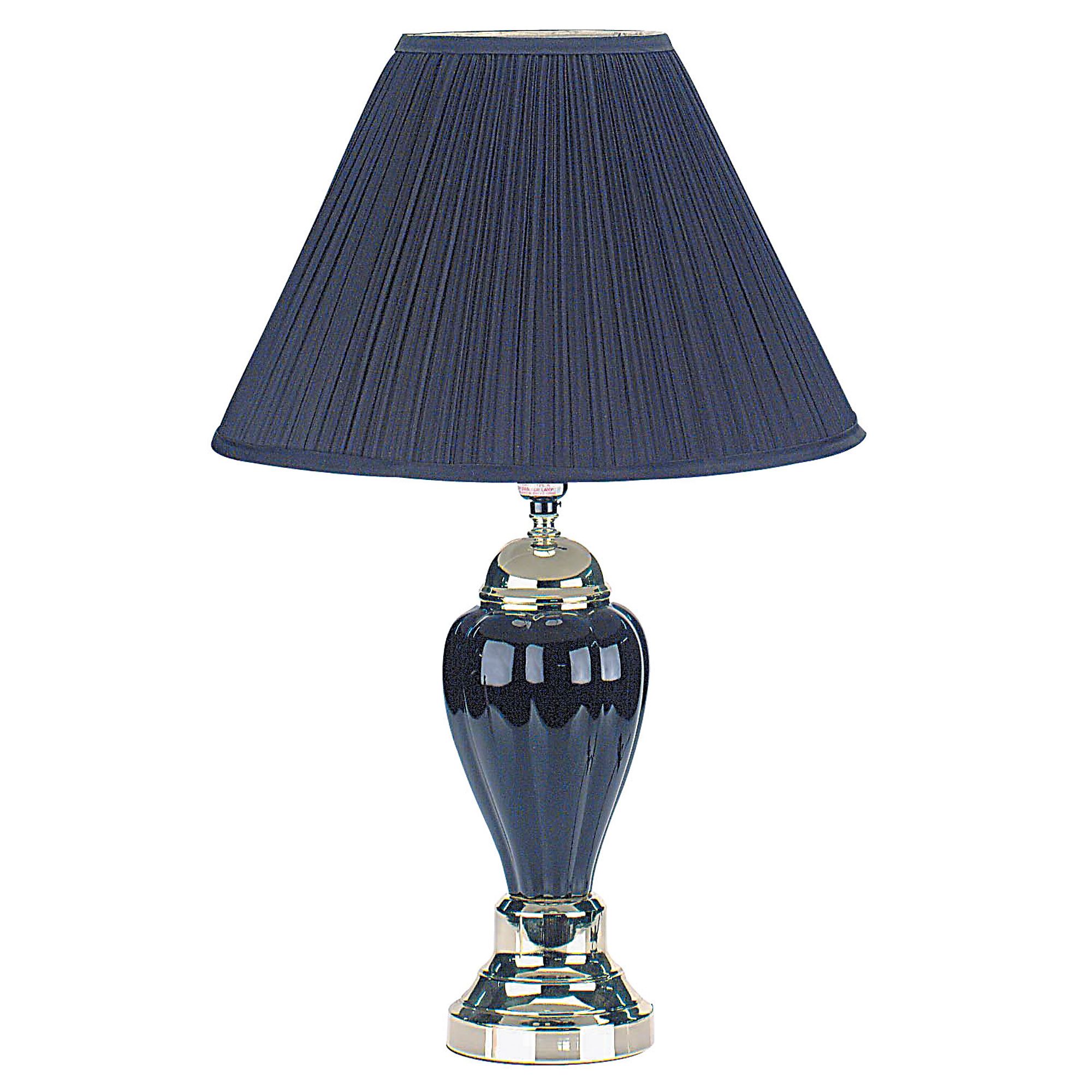 Ore 27" Ceramic Table Lamp - Black