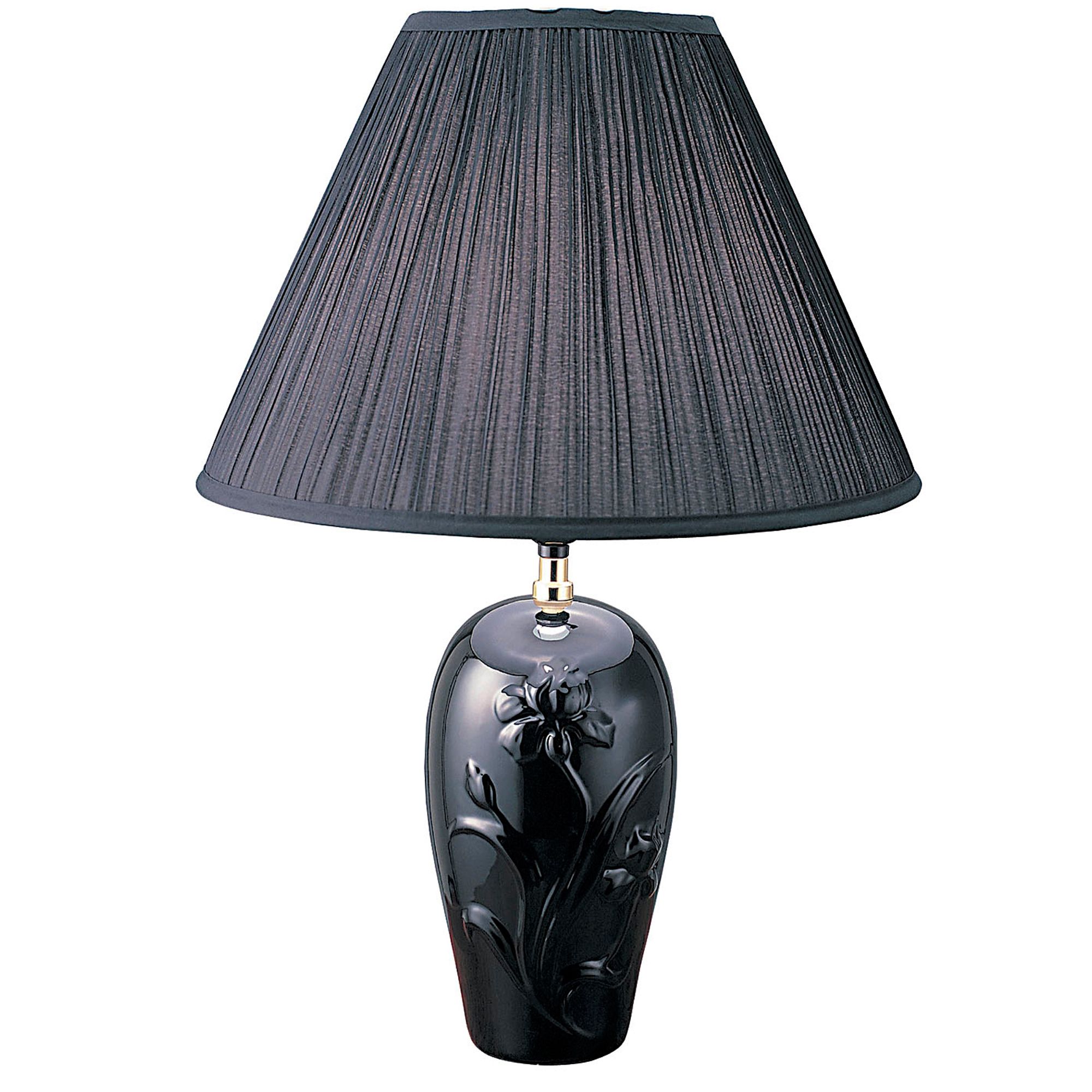 Ore 26" Ceramic Table Lamp - Black