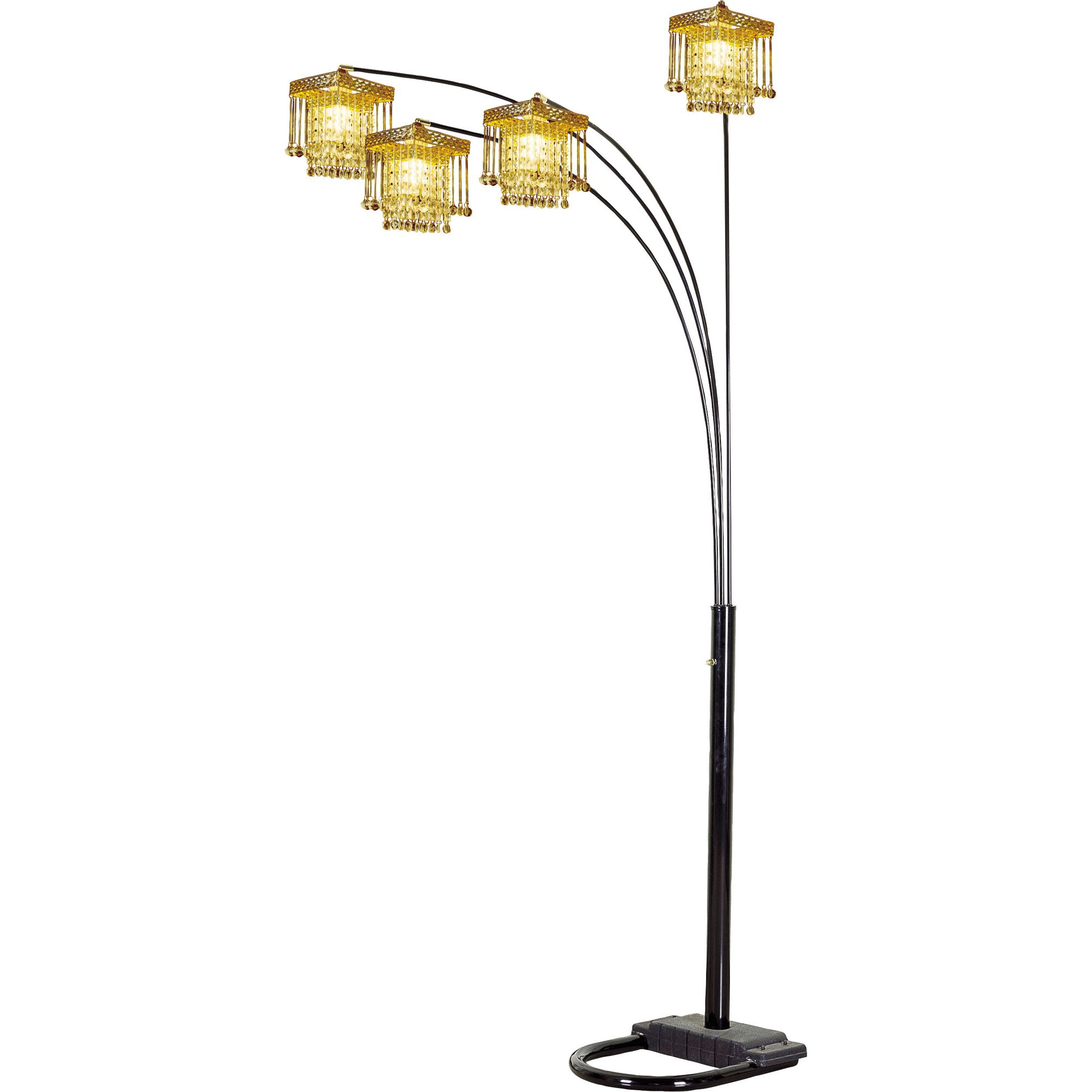 Ore 5 Arms Arch Floor Lamp  - Black