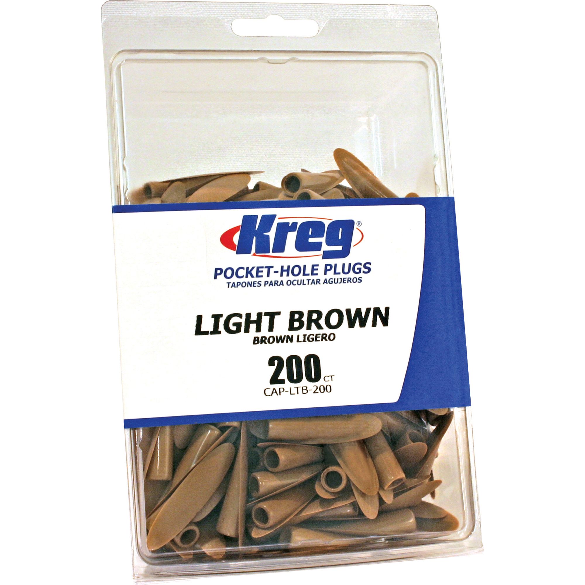 Kreg Light Brown Plastic Plugs - 200 count