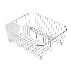 Rubbermaid 2104448 Rubbermaid 12.49 In. x 14.31 In. Chrome Wire Sink Dish Drainer 2104448