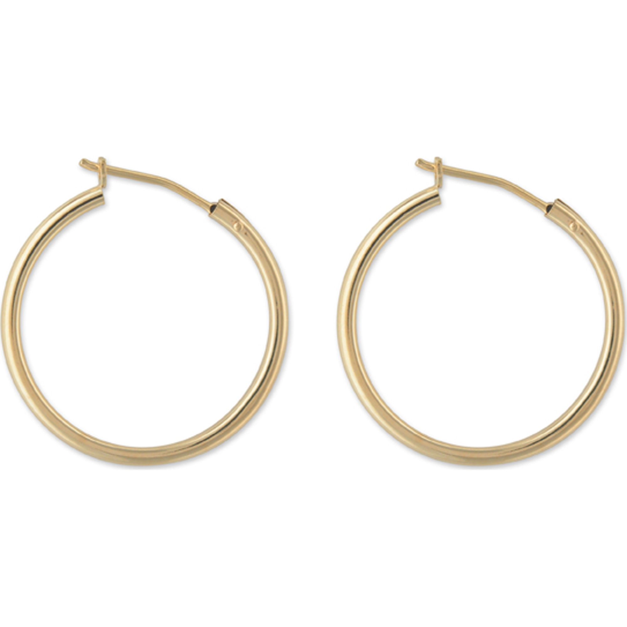 14k Yellow Gold Snap Hoop Earrings 14k Yellow Gold Snap Hoop Earrings