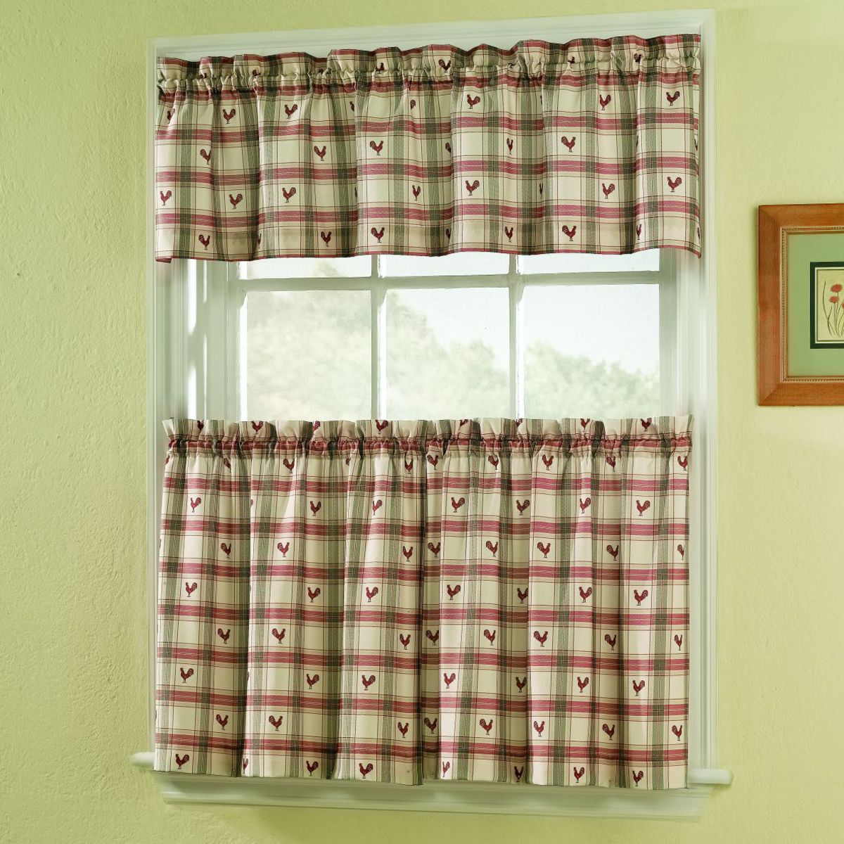 Colormate Rooster 56 in. x 14 in. Valance