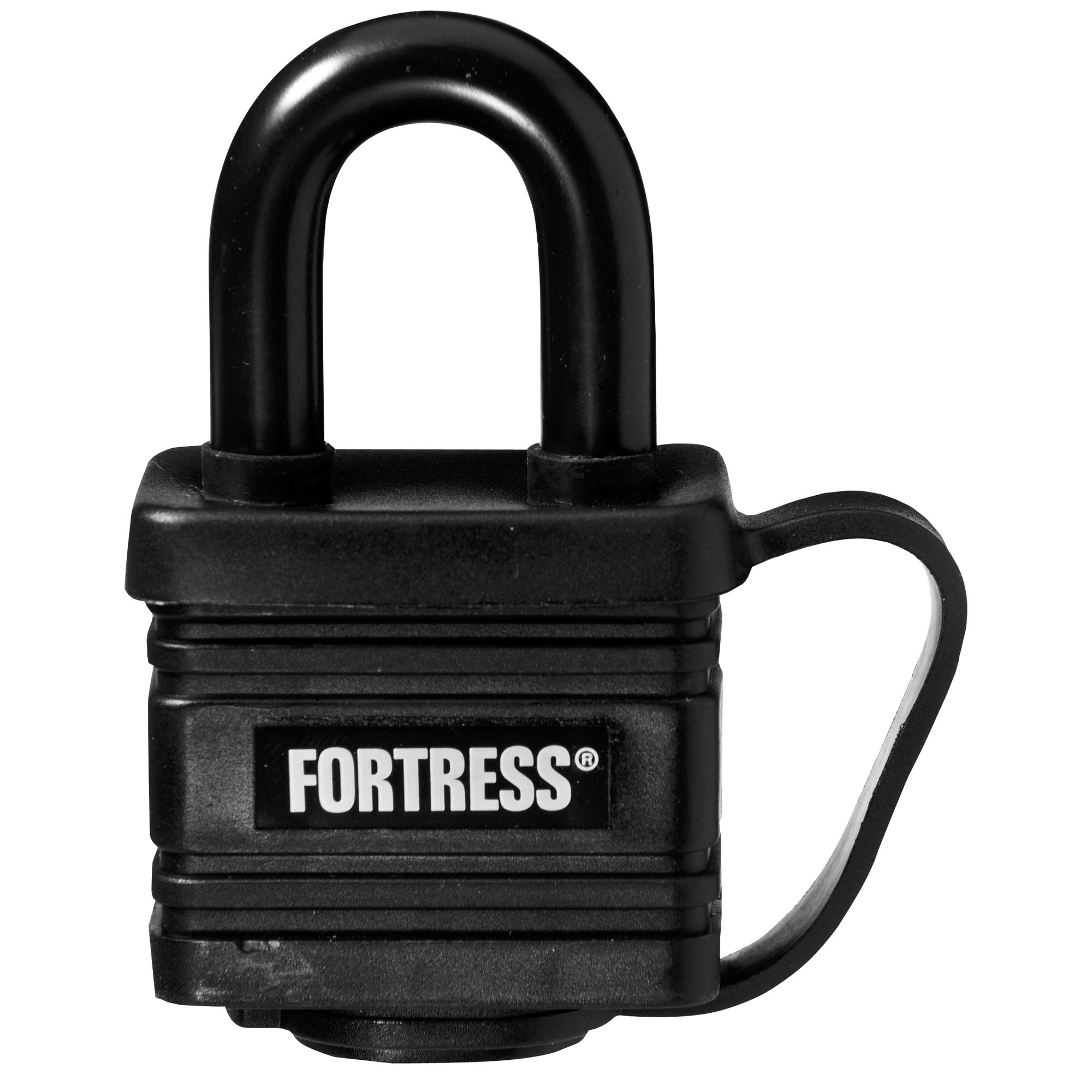 Fortress 1-9/16 in. Thermoplastic Covered Laminated Steel Padlock Fortress 1-9/16 in. Thermoplastic Covered Laminated Steel Padlock