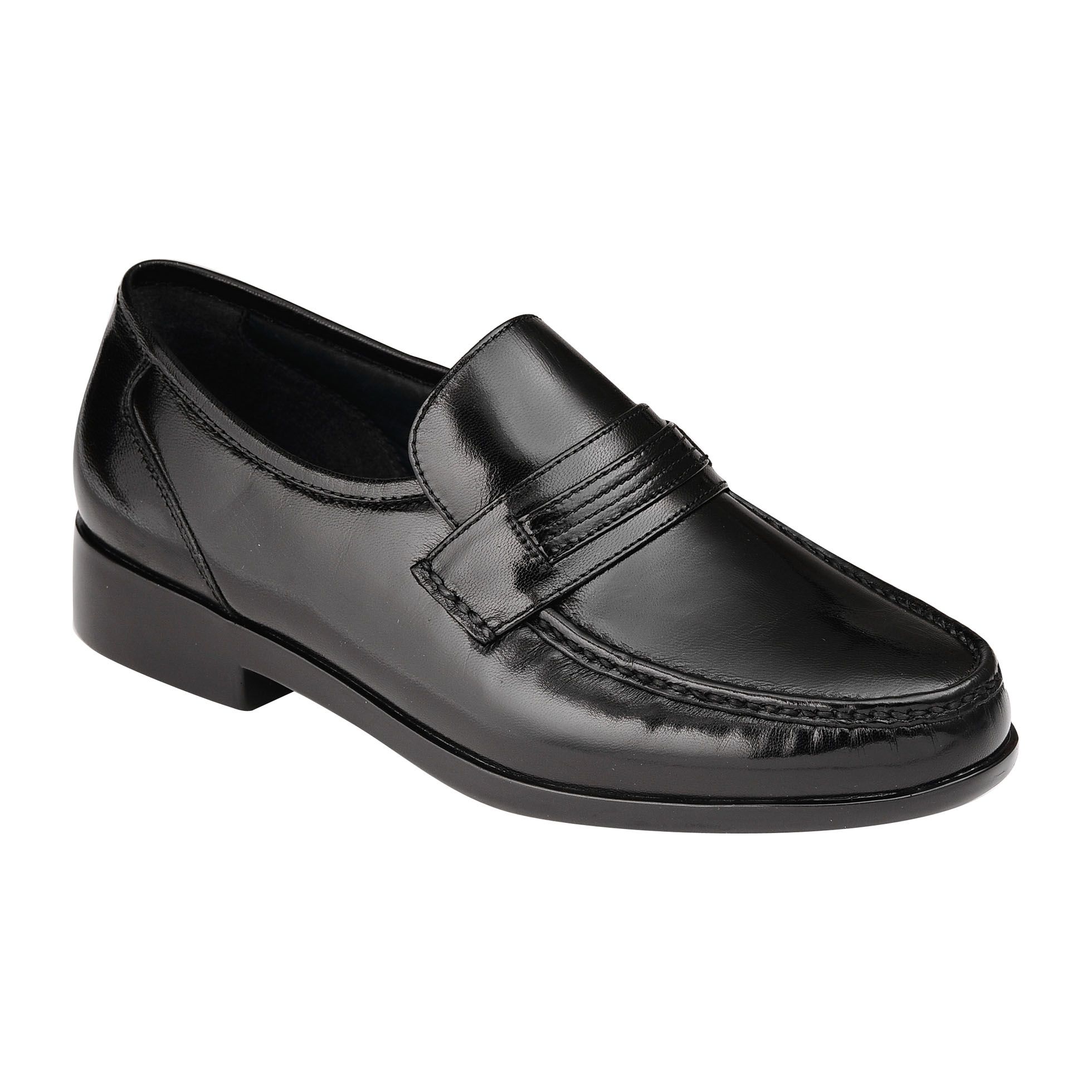 Covington Men's Drew Leather Loafer Black Wide Width Avail