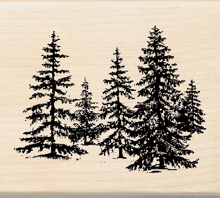 Inkadinkado Stand Pine-Rubber Stamp W/Wood