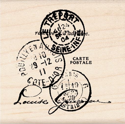 Inkadinkado Treport Po-Rubber Stamp W/Wood