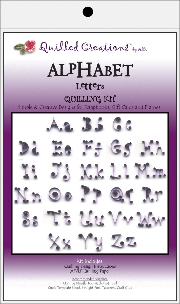 Quilled Creations Alphabet L-Quilling Kits