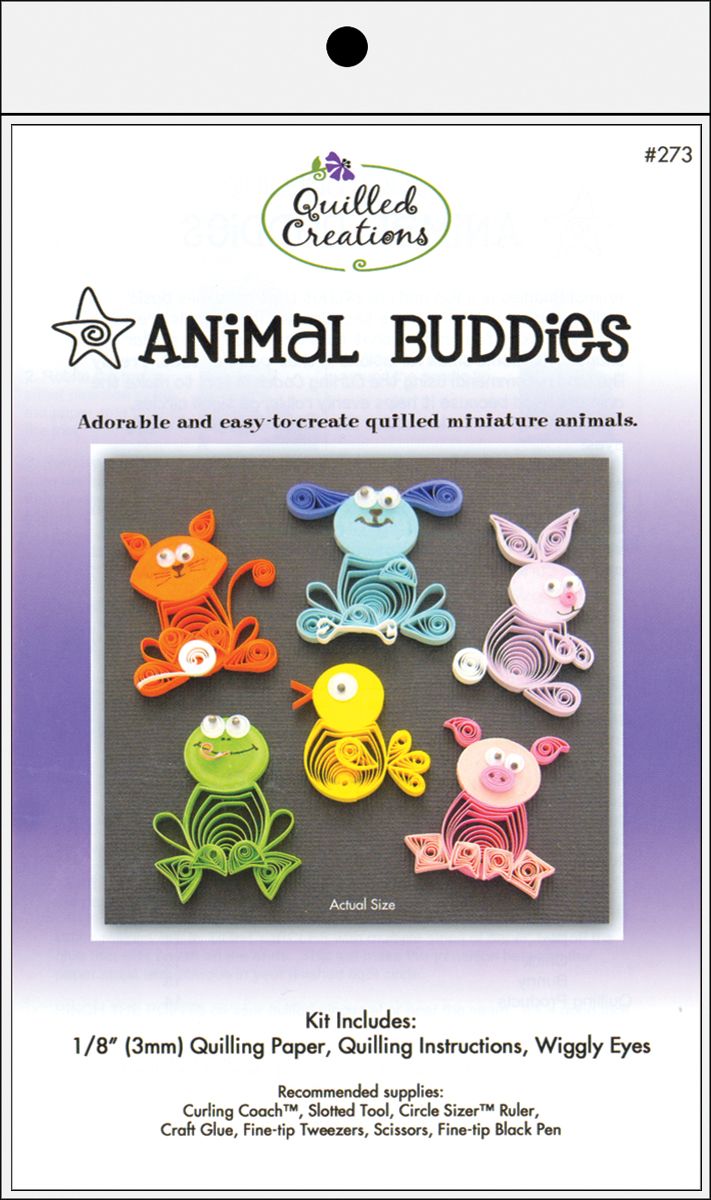 Quilled Creations Zoo Animals Quilling Kit
