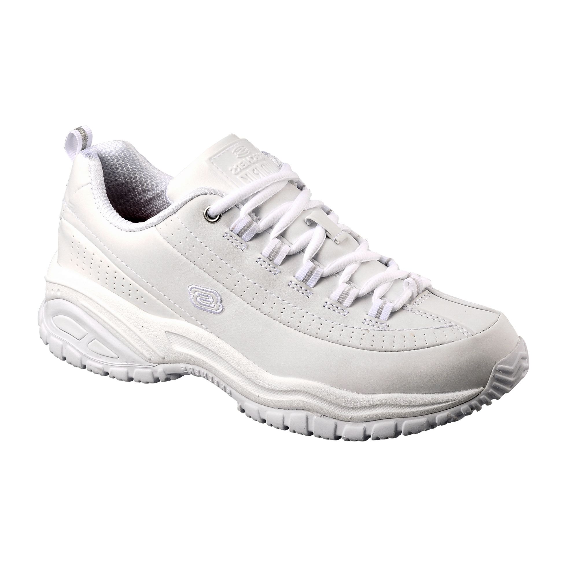 Skechers Women's Work Shoes Soft Stride Leather Oxford White 76033 W ...