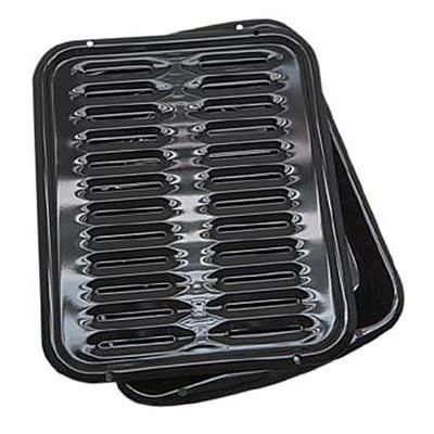 Range Kleen Porcelain broiler pan with porcelain grill