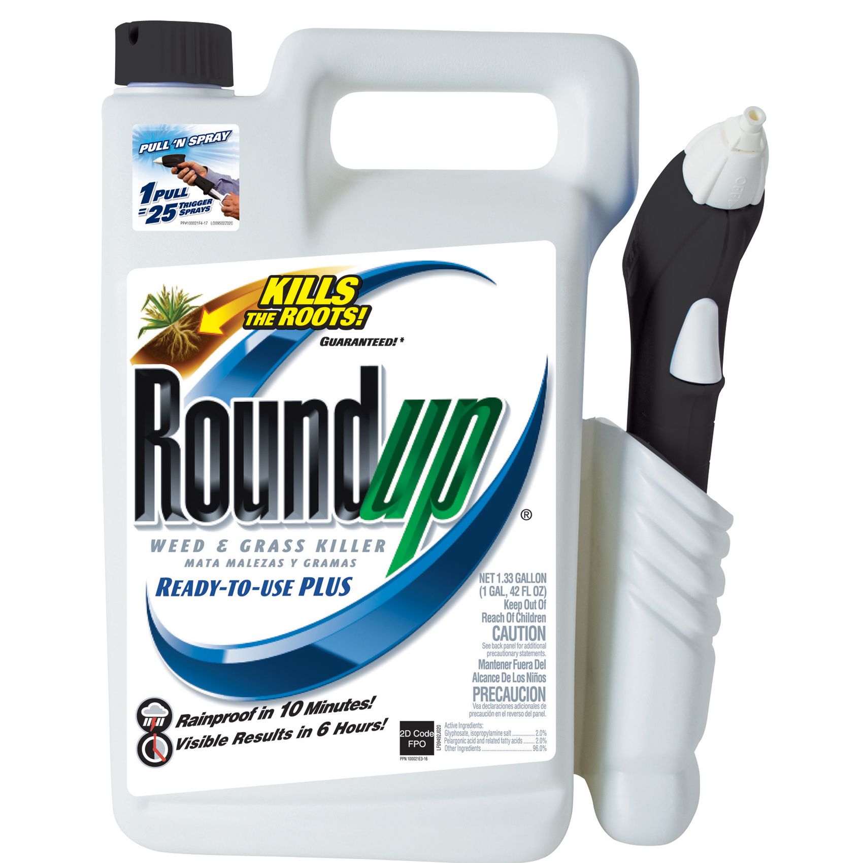 Roundup 5806610 Ready-to-Use  Pull N Spray Weed & Grass Killer bottle 1.33 Gallon