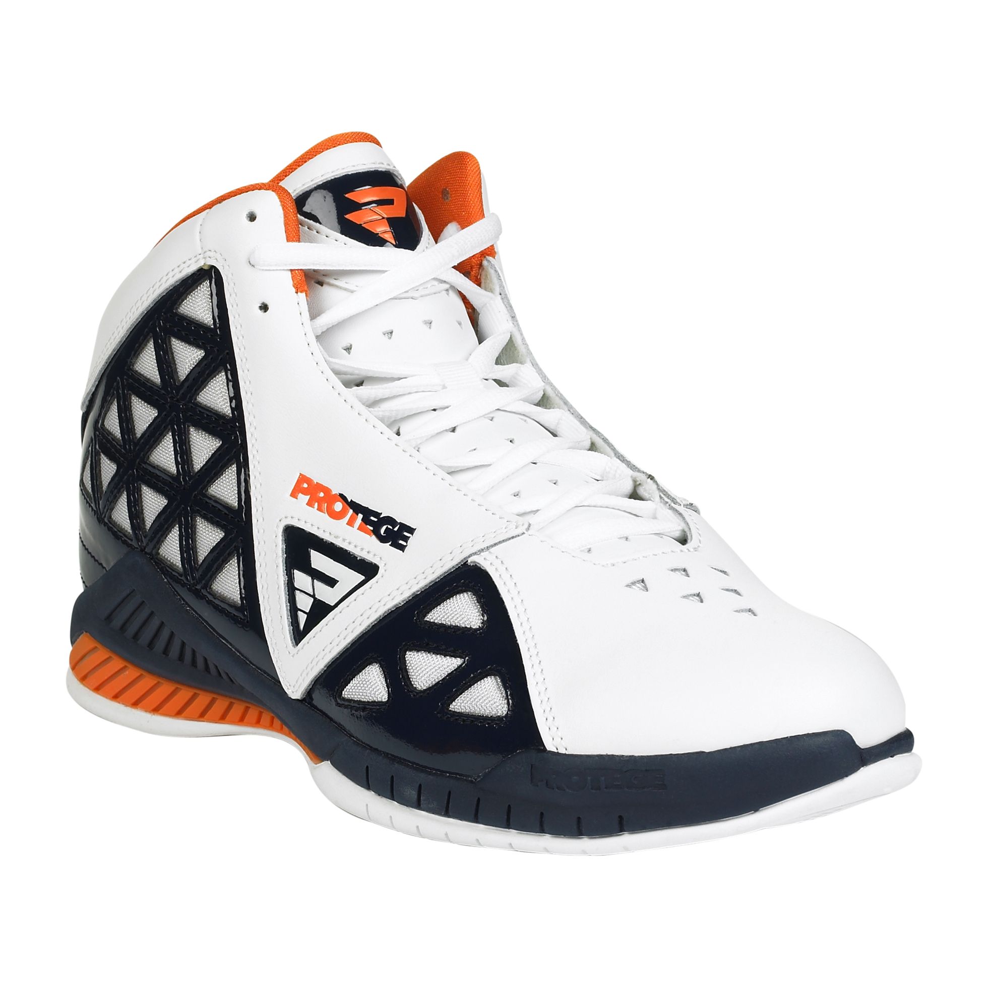 Protege Men's Trifecta Hi-Top Basketball Shoe - Navy - Shoes - Men's ...