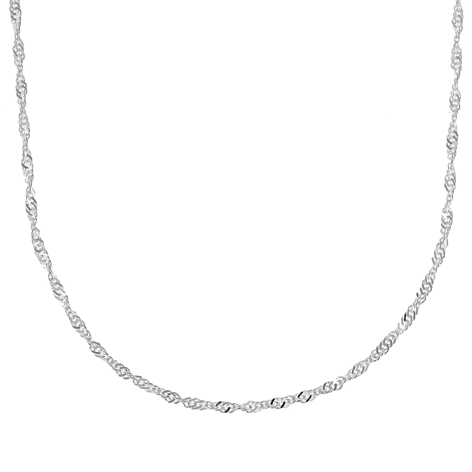 Sterling Silver Singapore Necklace