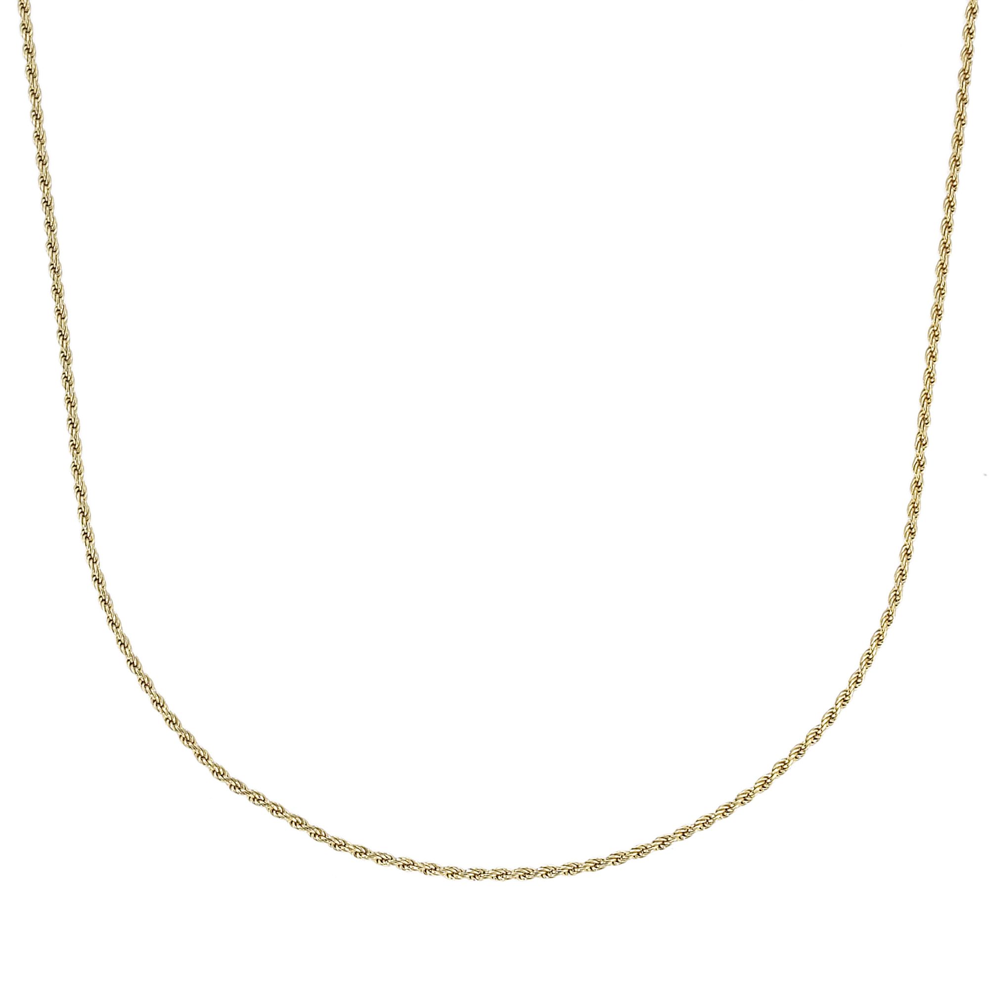 24k Gold over Sterling Silver Rope Necklace