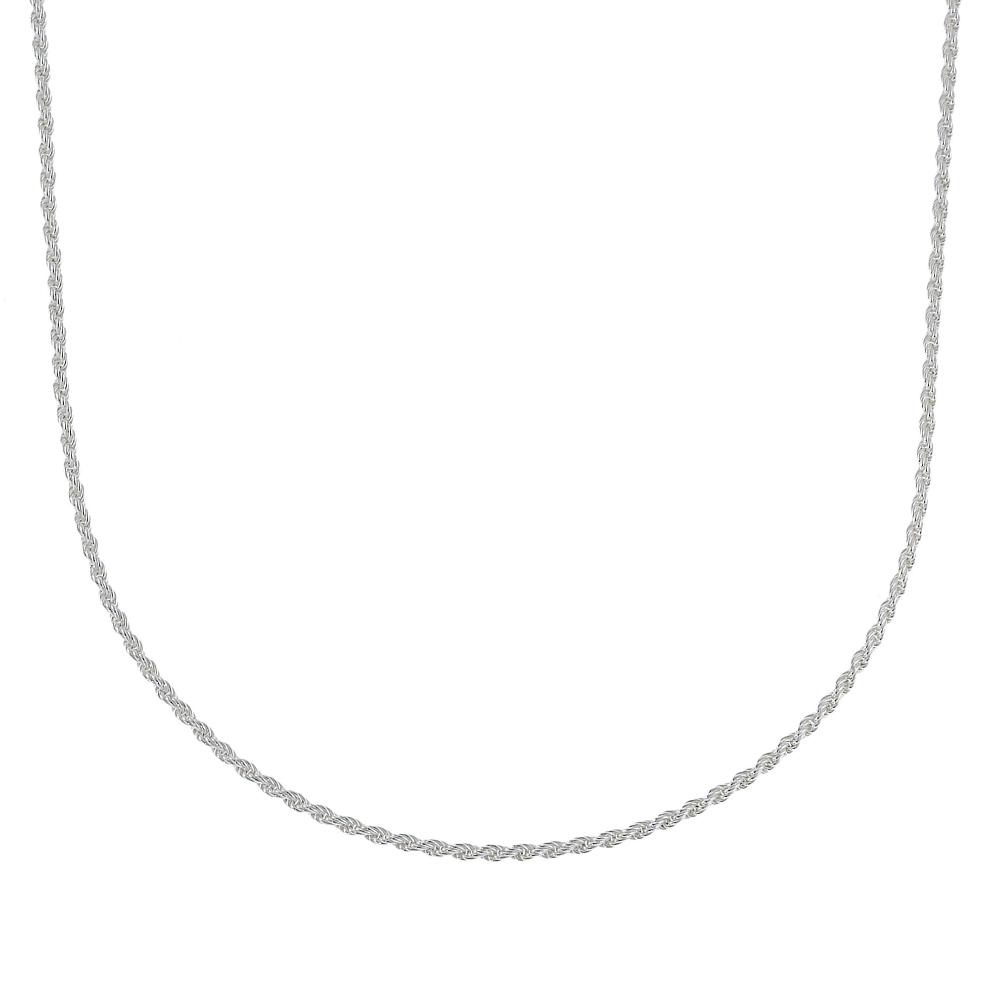 Sterling Silver Rope Necklace