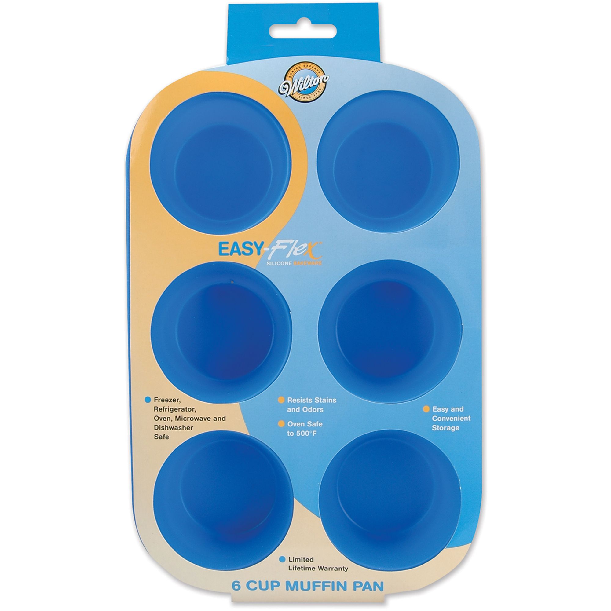 Wilton Easy-Flex Silicone Muffin Pan (6 Cup)