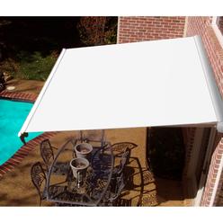 Beauty-Mark&reg; DESTIN&#174; LX Manual Retractable Awning  with Hood - Off White