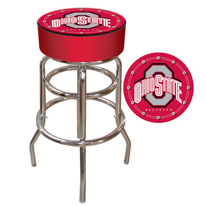 Trademark Ohio State University Logo Padded Bar Stool