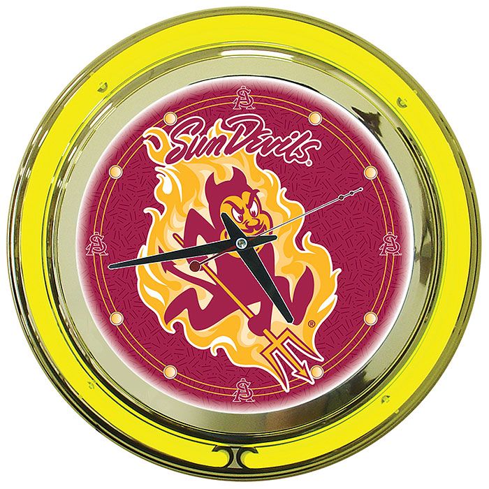 Trademark Arizona State University Neon Clock - 14 inch Diameter