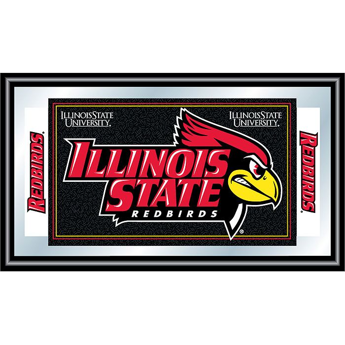 Trademark Illinois State University Logo and Mascot Framed Mirror