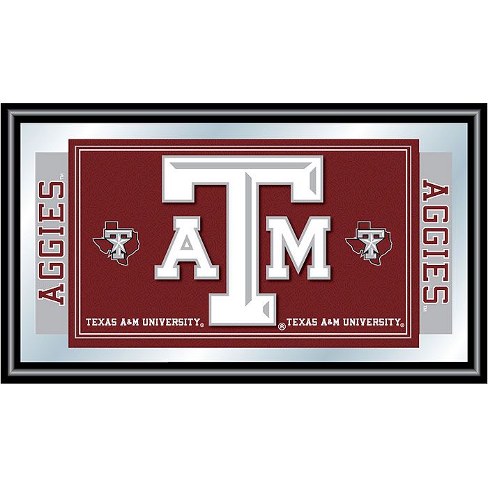 Trademark Texas A&M University Logo and Mascot Framed Mirror