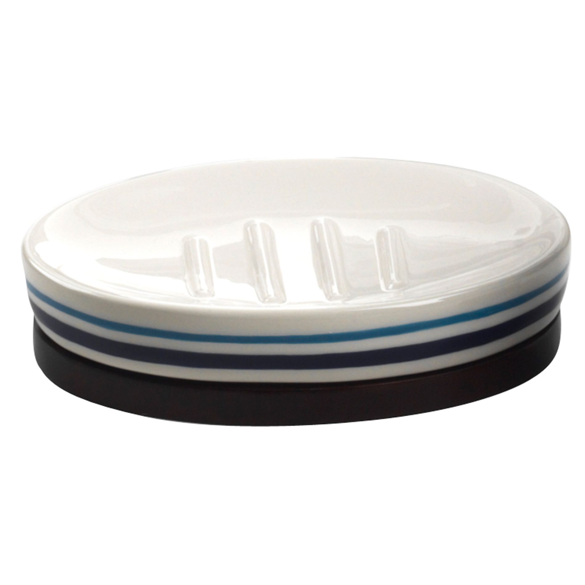 Cannon Blue Striped Ceramic Soap Dish
