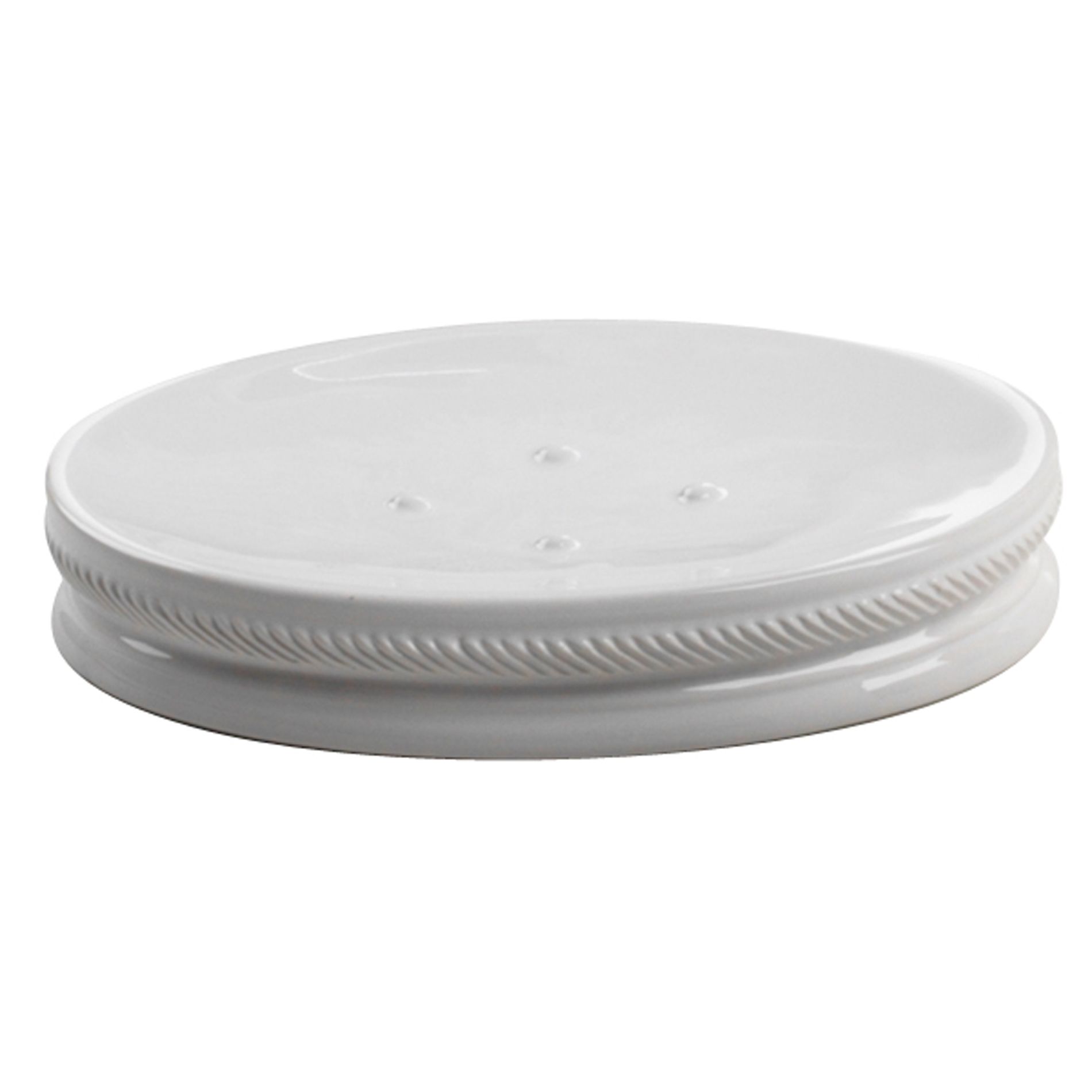 Cannon White Ceramic Soap Dish