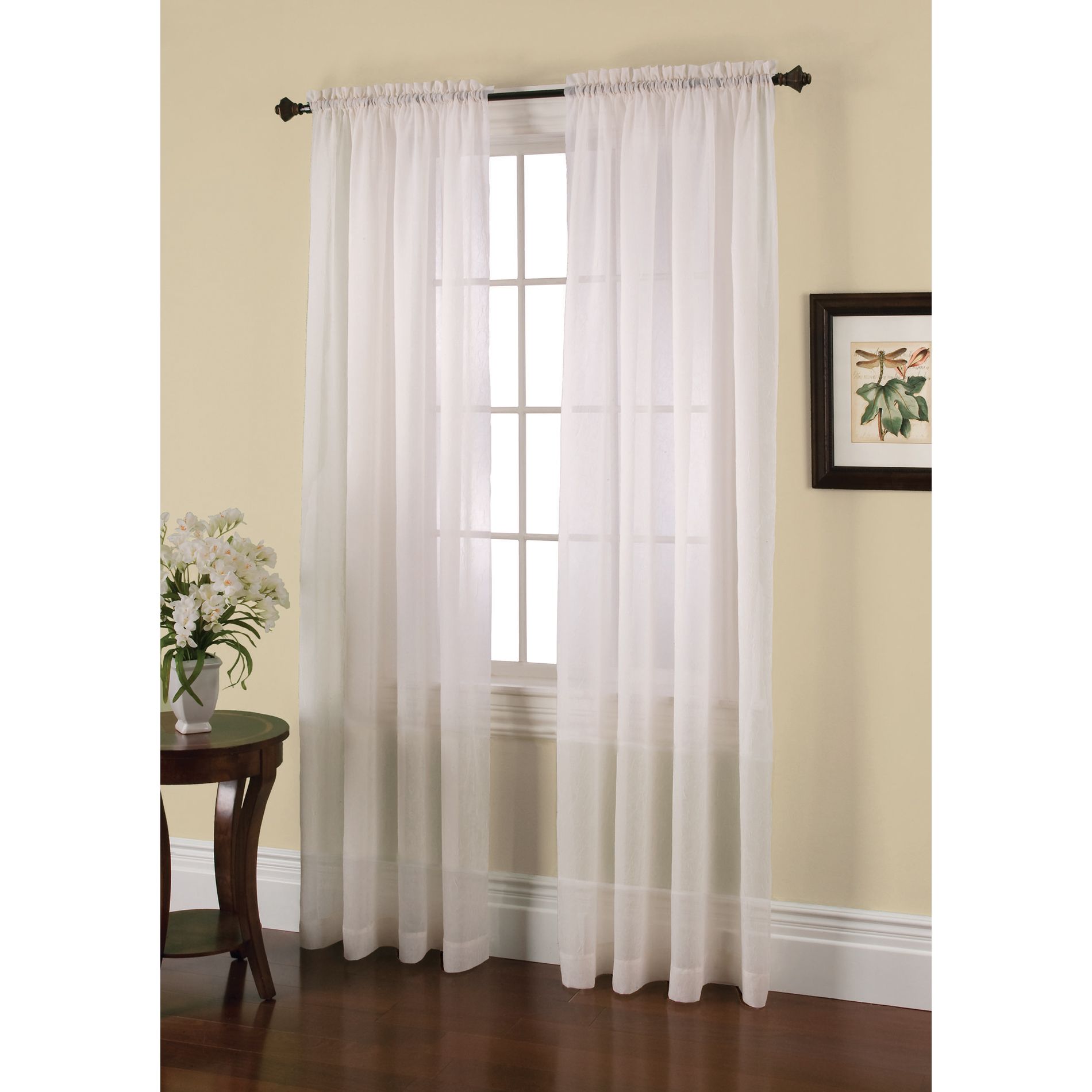 Jaclyn Smith Crushed Voile Window Panel Jaclyn Smith Crushed Voile Window Panel