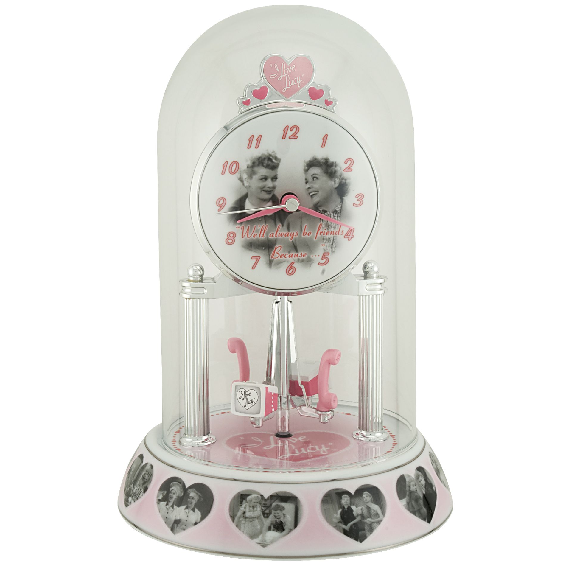 I Love Lucy Pink Porcelain Base Anniversary Clock - Home - Home 