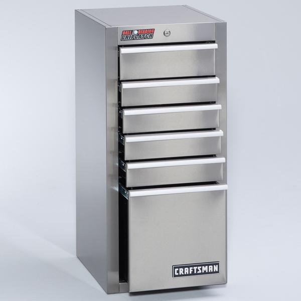 Craftsman 14121 6 Drawer Ball Bearing Griplatch Side Chest