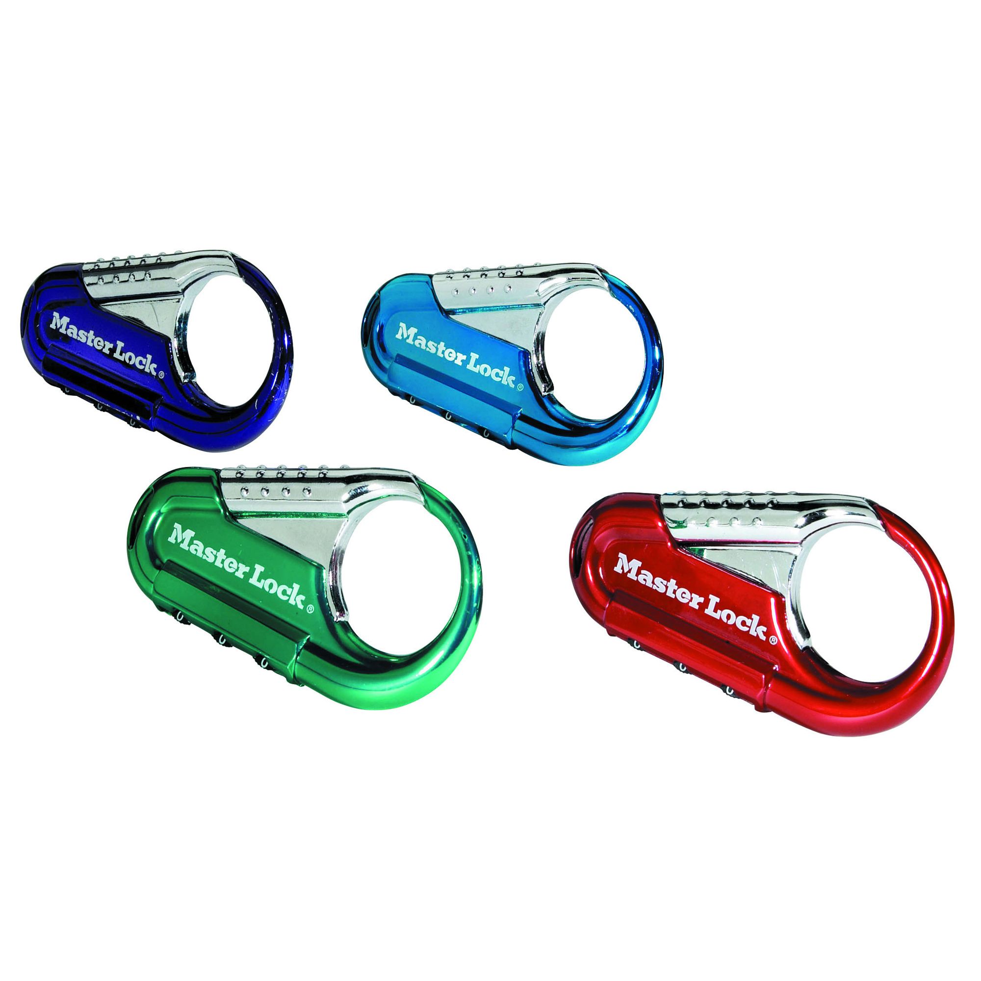 Master Lock Resetable Backpack Locks Assorted Colors
