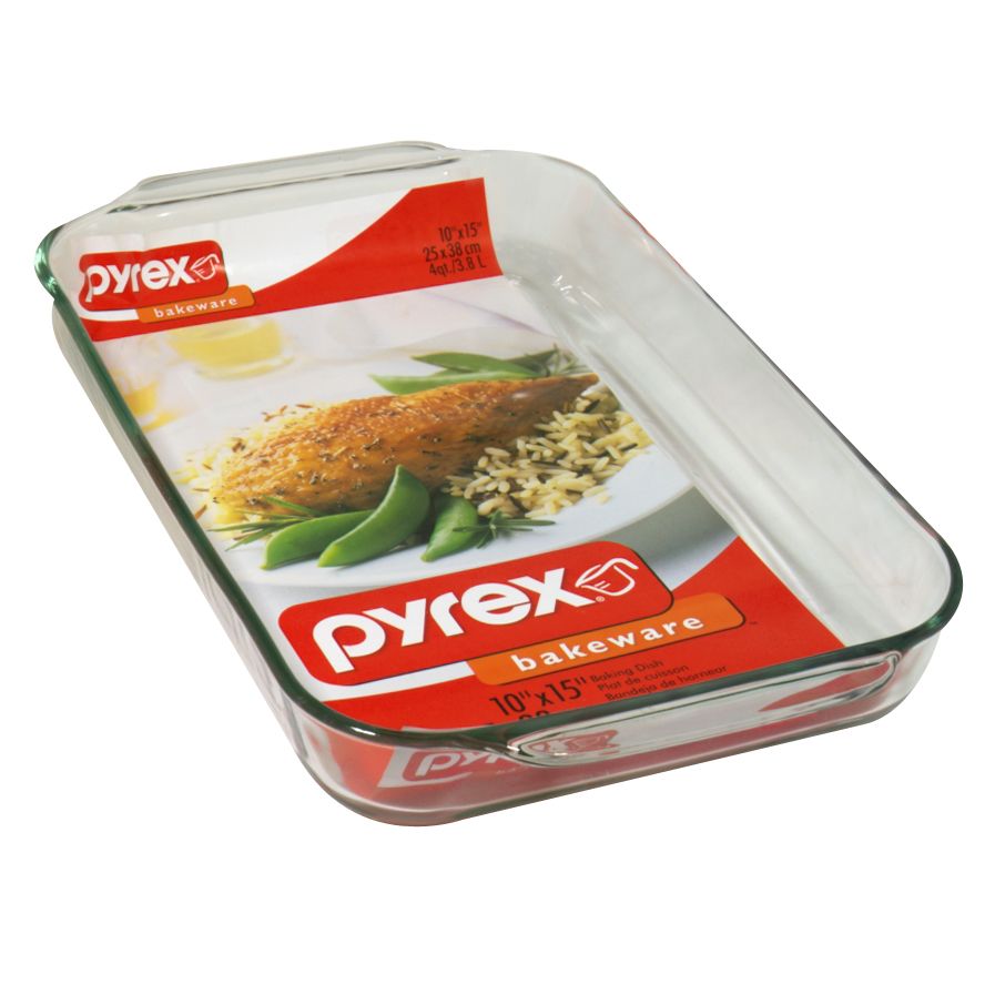 Pyrex 10” x 15” Baking Dish, Clear-22087111 Pyrex 10” x 15” Baking Dish, Clear-22087111