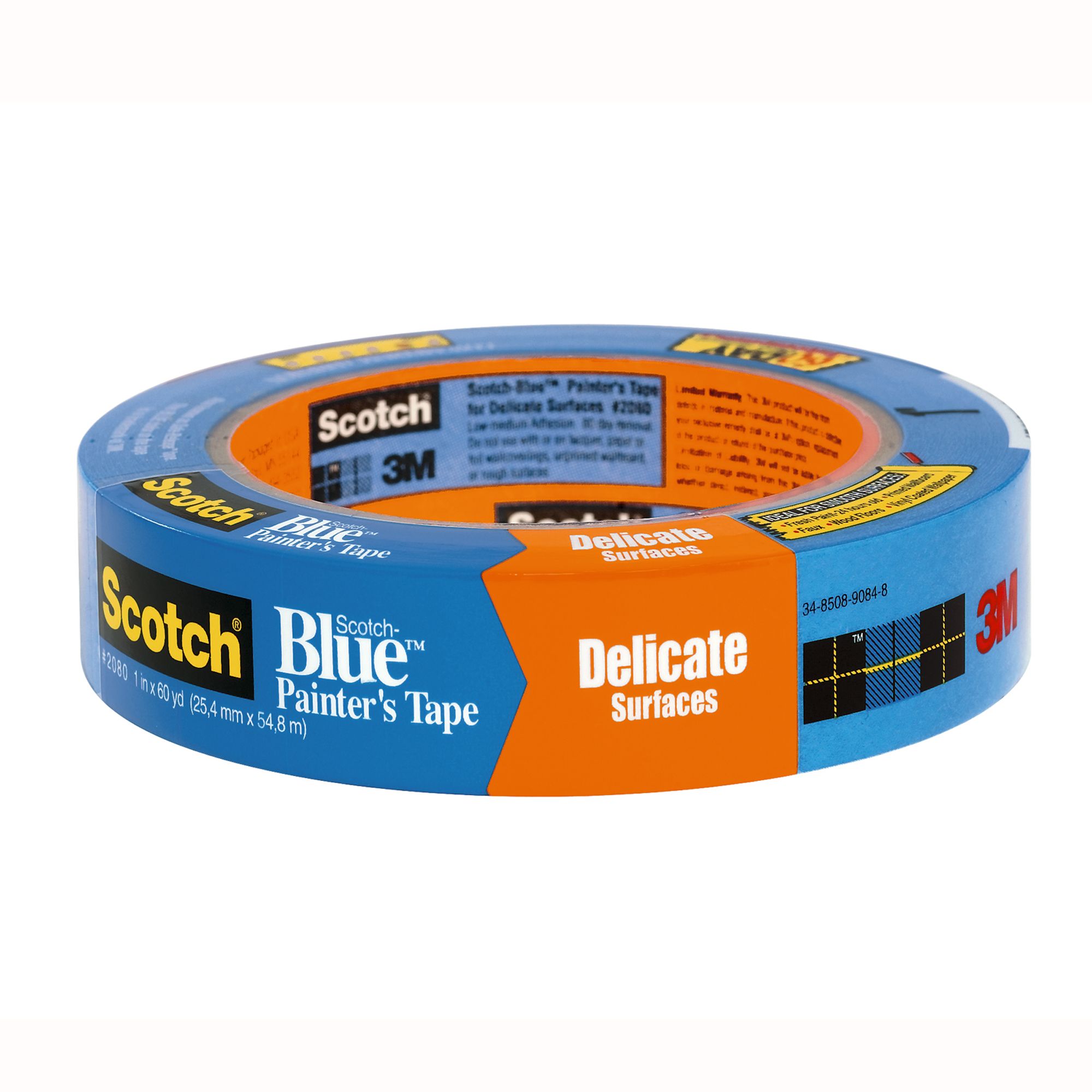 Scotch Masking Tape for Delicate Surfaces - 1 in. x 45 yd.