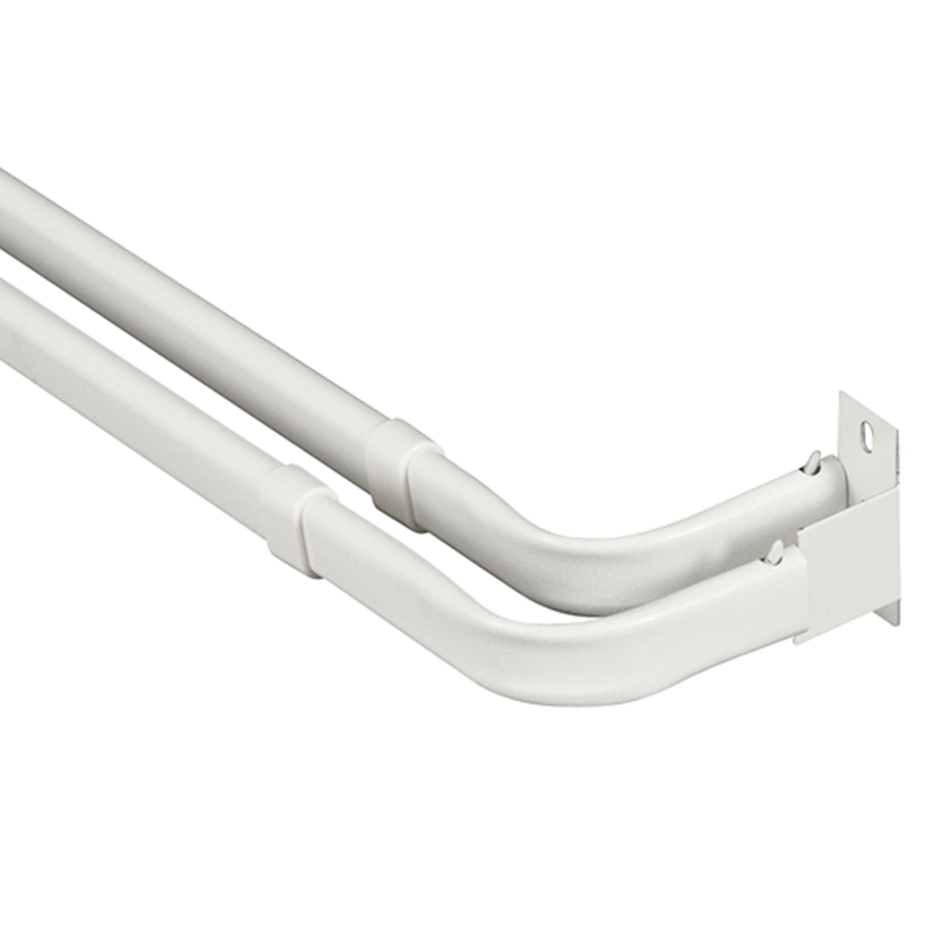 Kenney Manufacturing Double Heavy Duty Curtain Rod 2.3 in. Diameter