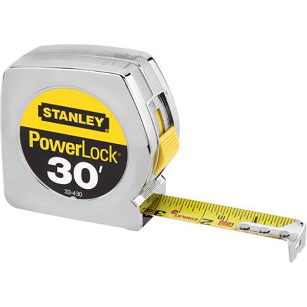Stanley 30 ft. x 1 in.Tape Rule PowerLock Stanley 30 ft. x 1 in.Tape Rule PowerLock