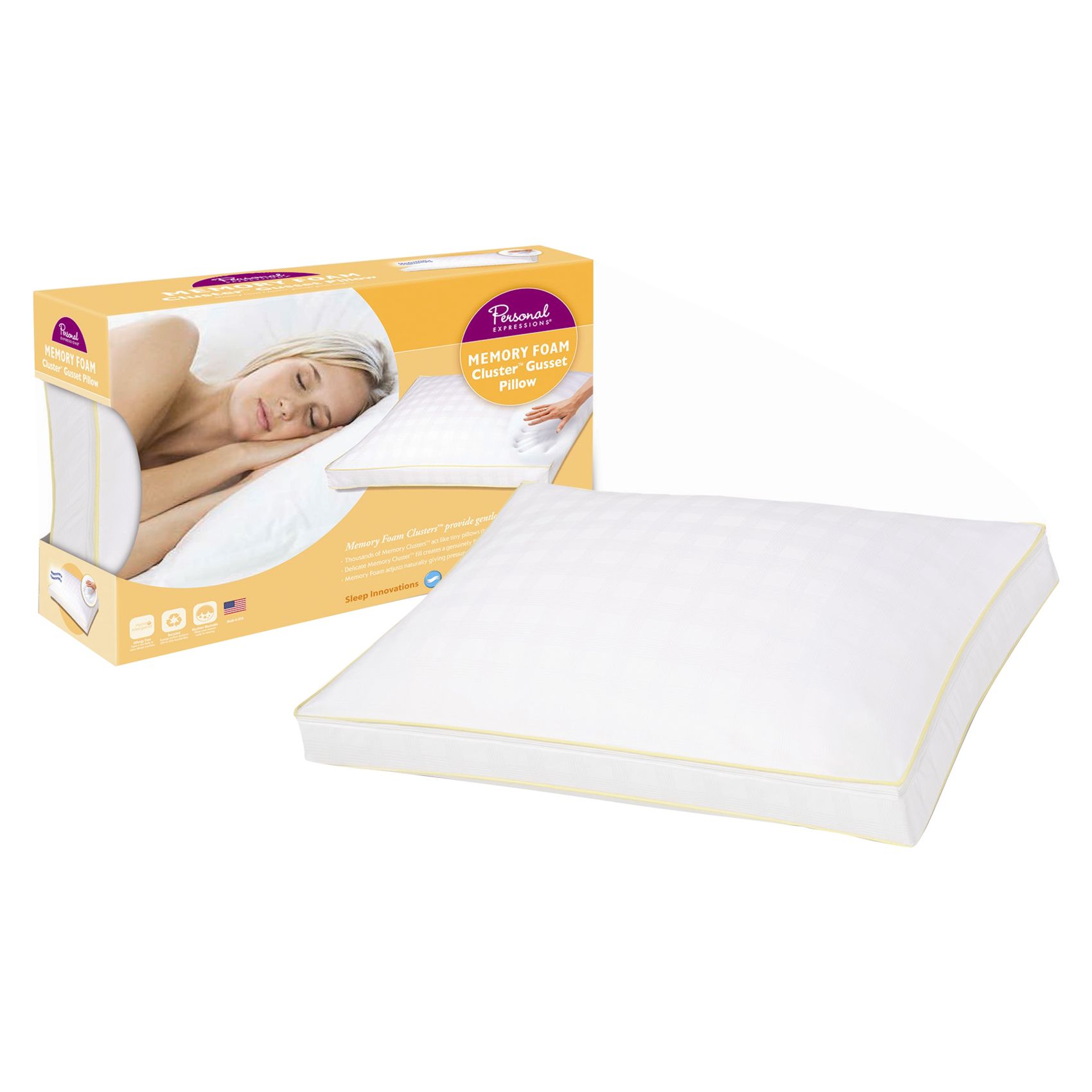 Personal Expressions Cluster Gusset Bed Pillow