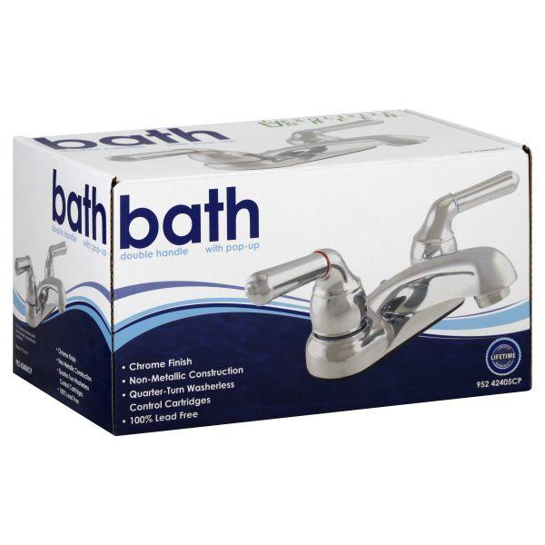 Exquisite 952 42405cp Green Bath Faucet Double Lever Handle In