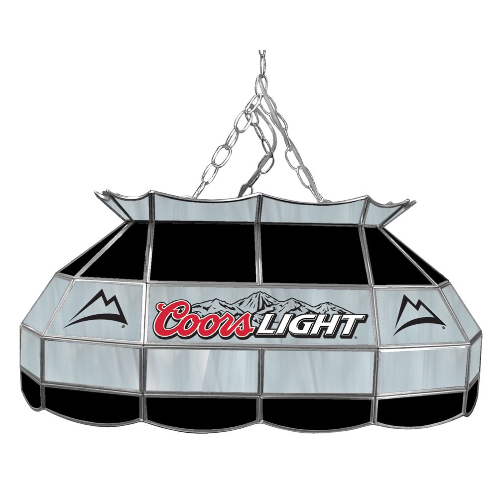 Coors Light 28 inch Stained Glass Pool Table Lamp
