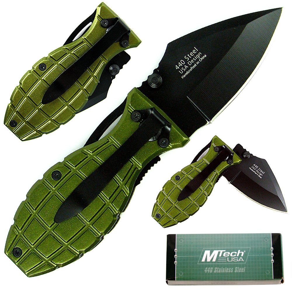 Whetstone 6.125 inch Folding Green Beret Grenade Knife