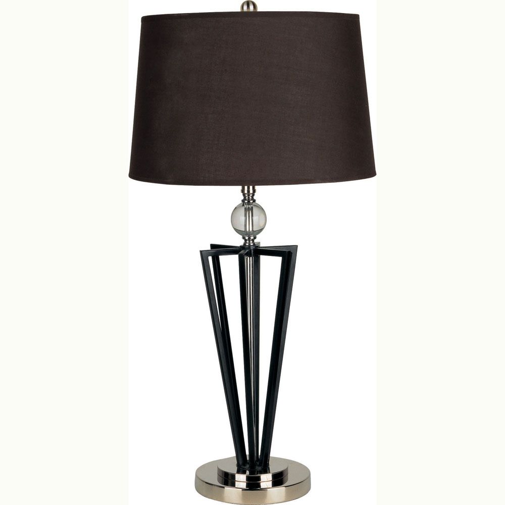 Ore 28&#34; Crystal Ball Table Lamp &#45; Black