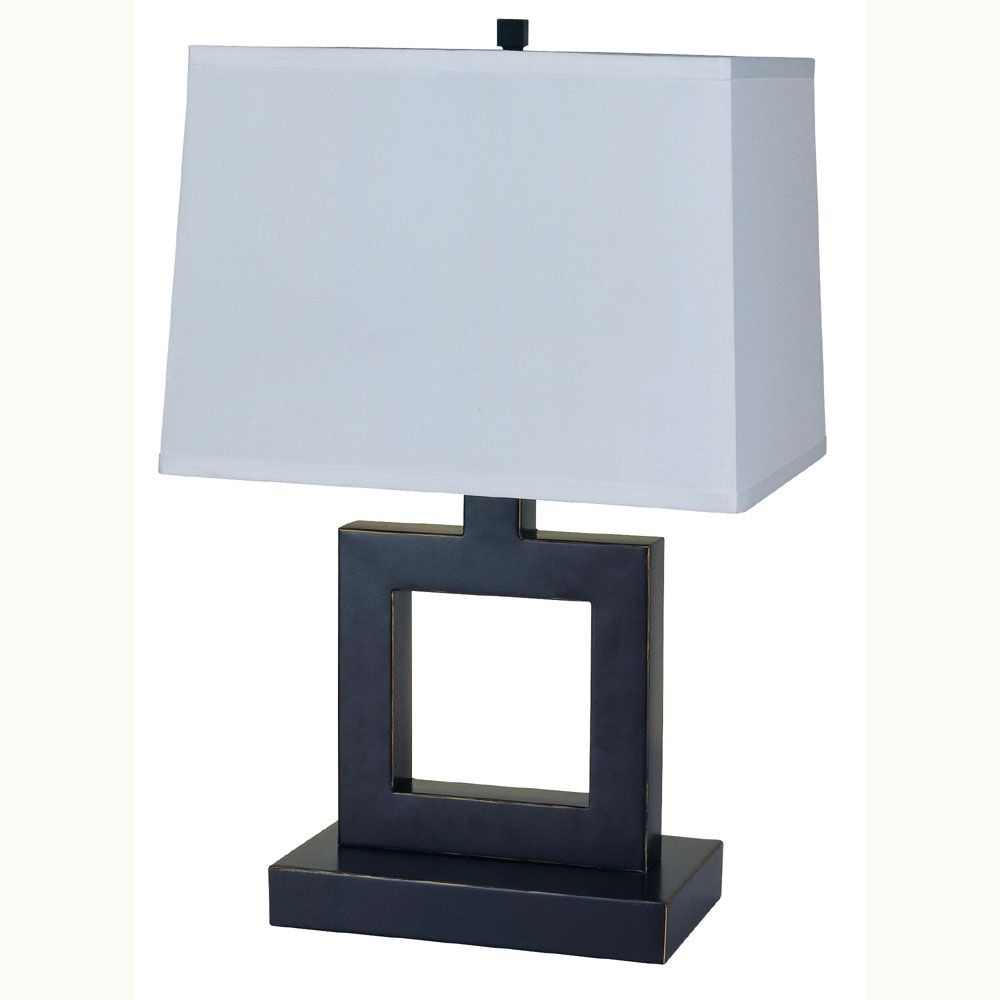 Ore 22&#34; Square Table Lamp &#45; Dark Bronze