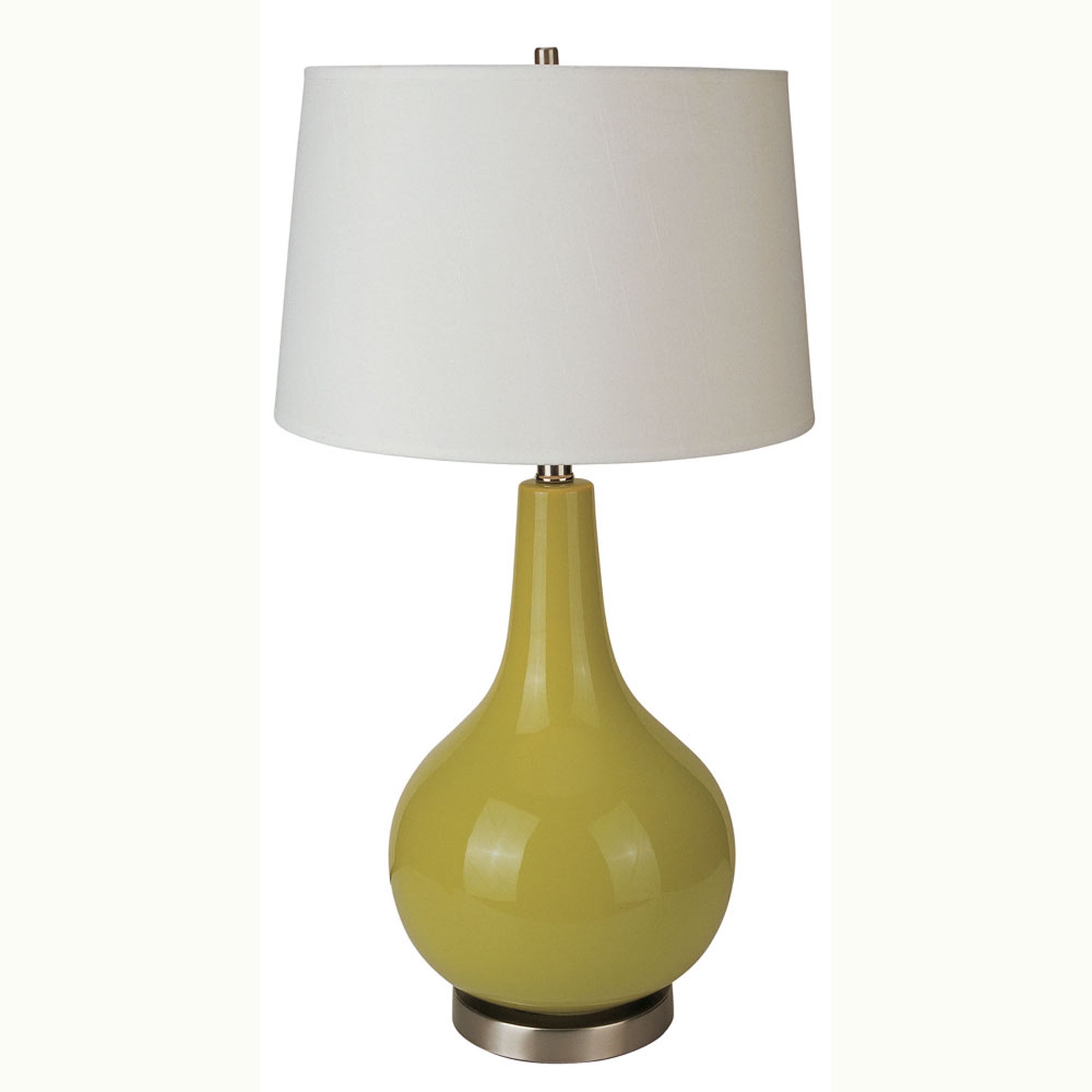 Ore 28&#34; Ceramic Table Lamp &#45; Apple Green