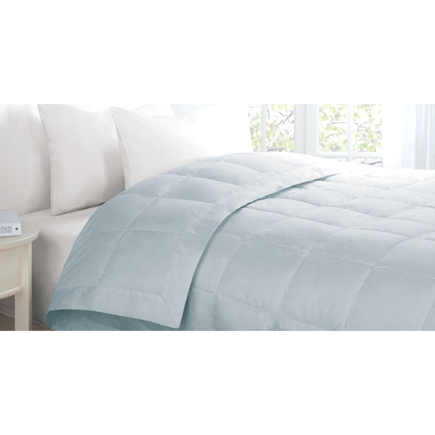 CLOSEOUT Ice Blue 300 Thread Count Down Blanket