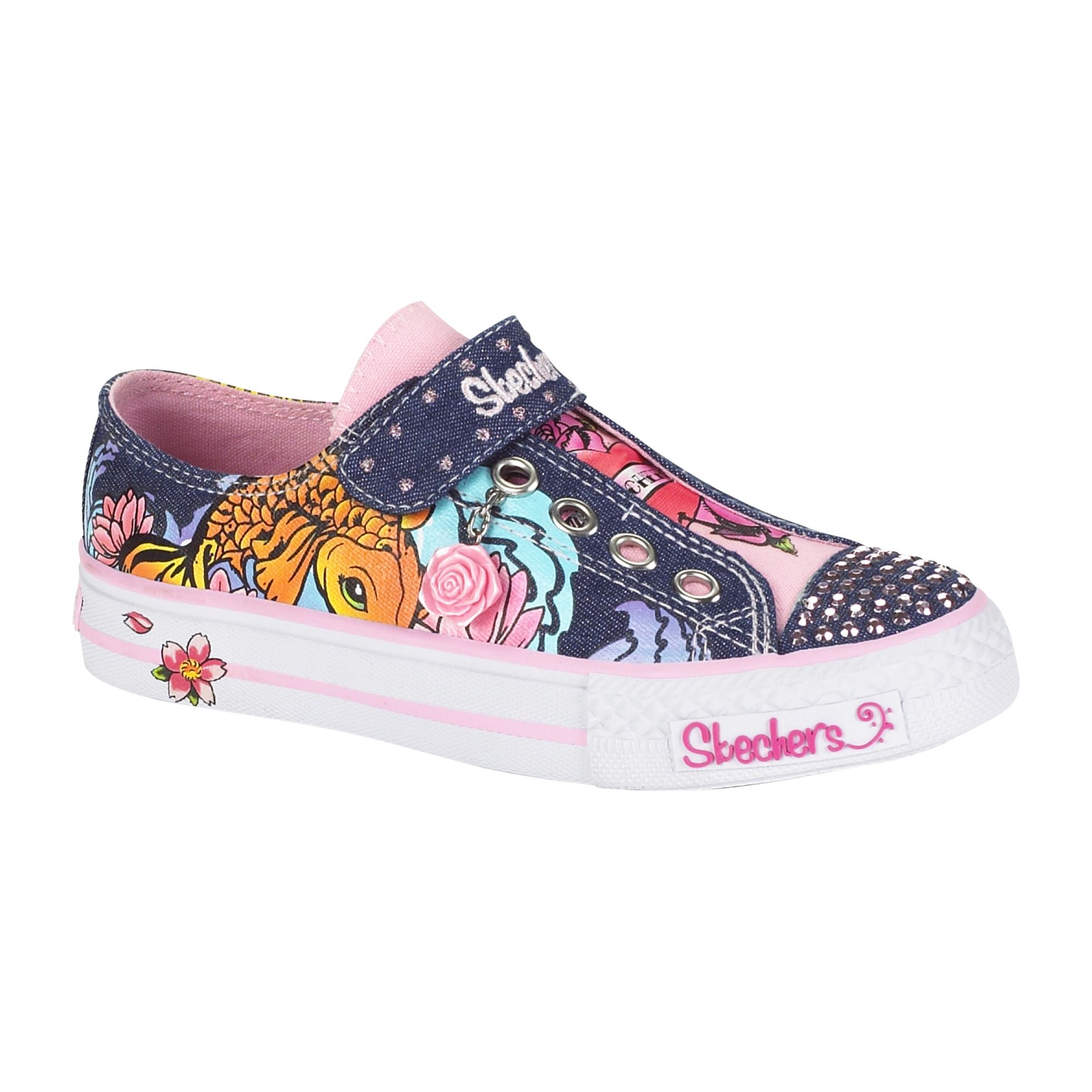 skechers twinkle toes denim