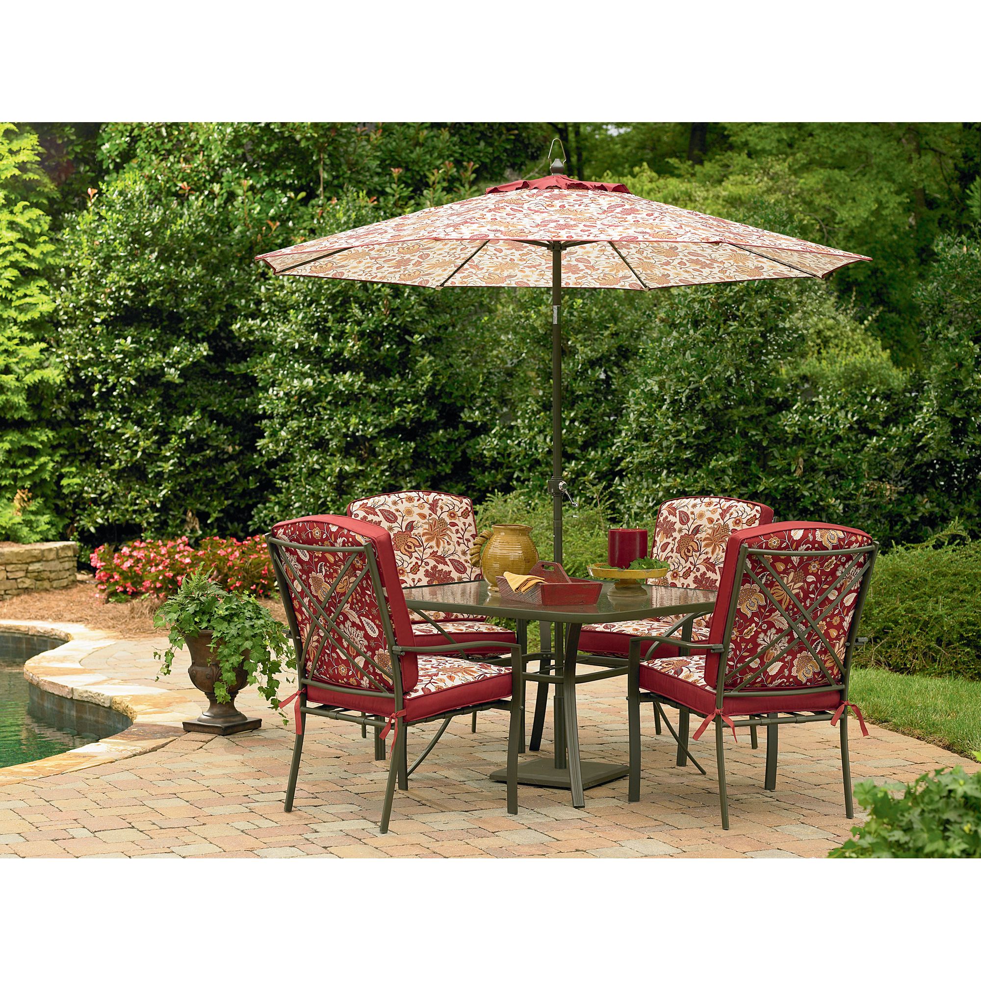Essential Garden Laurelhurst 4 Cushion Patio Dining Chairs ... Essential Garden Laurelhurst 4 Cushion Patio Dining Chairs ... on Casual Living Patio id=50325