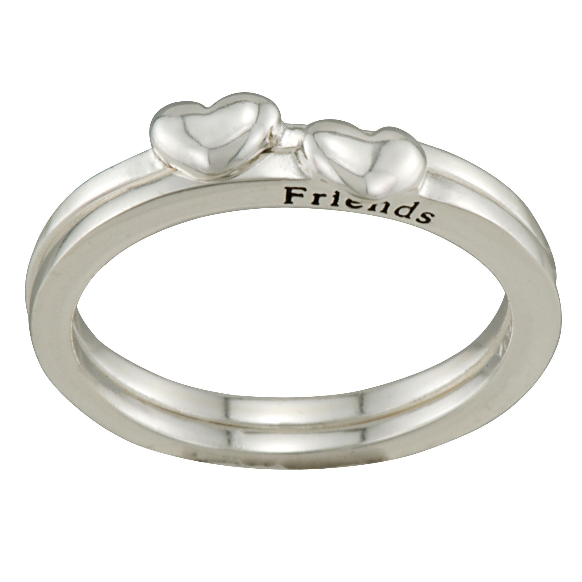 Reflections Best Friend Heart Accent Ring in Sterling Silver